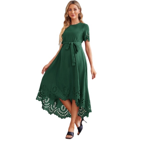 SHEIN Dresses & Skirts - Dress green high low maternity nursery fashion maxi xs